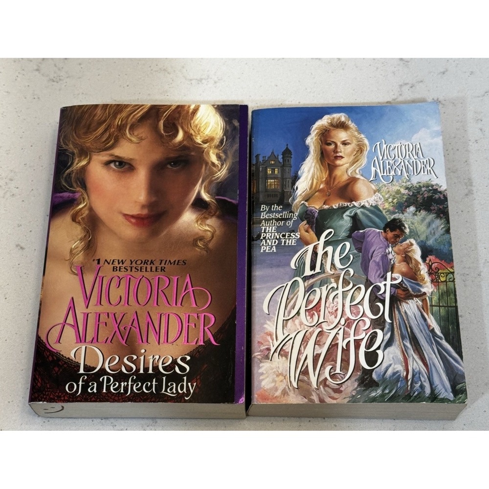 Victoria‎ Alexander Historical Romance 2 Book Lot Desires of a Perfect Lady Wife